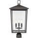 Fetterton 3 Light 22.75 inch Powder Coated Bronze Outdoor Post Lantern